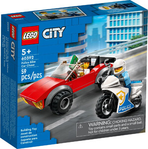 LEGO 60392 CITY MOTOCYKL POLICYJNY - POŚCIG ZA SAMOCHODEM