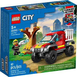 LEGO 60393 CITY WÓZ STRAŻACKI 4X4 - MISJA RATUNKOWA